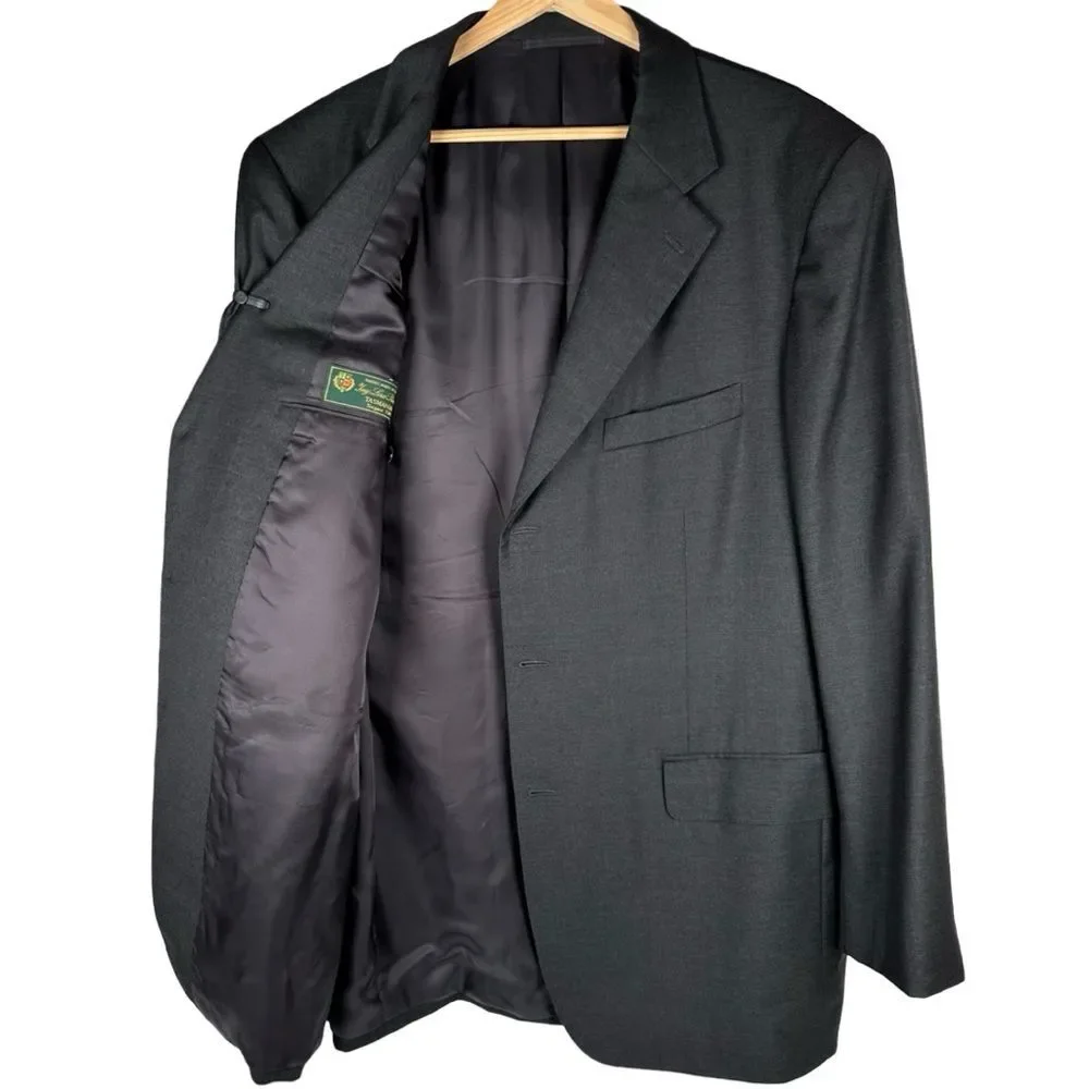 Ying Tai Loro Piana Tasmanian Super 130s Wool Sport Coat Blazer Men’s Size 48L